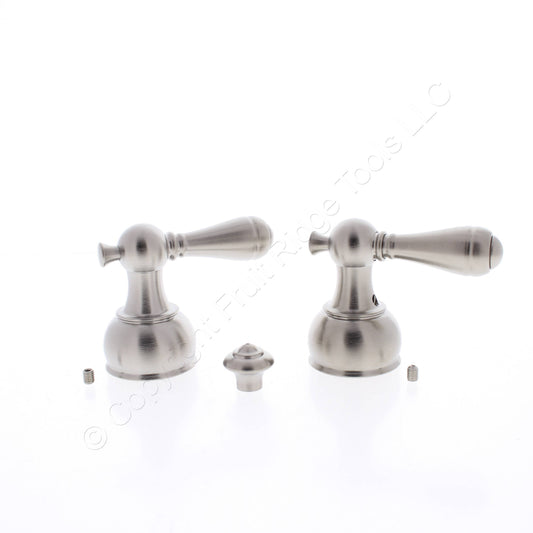 Delta #H215SS Stainless Steel Traditional Classic Metal Lever Handle 2pcs