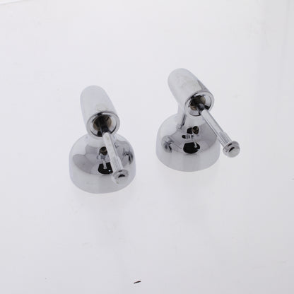 Pair Delta H62 Large Classic Metal Chrome-Plated Lever Handle Kit Less Inserts