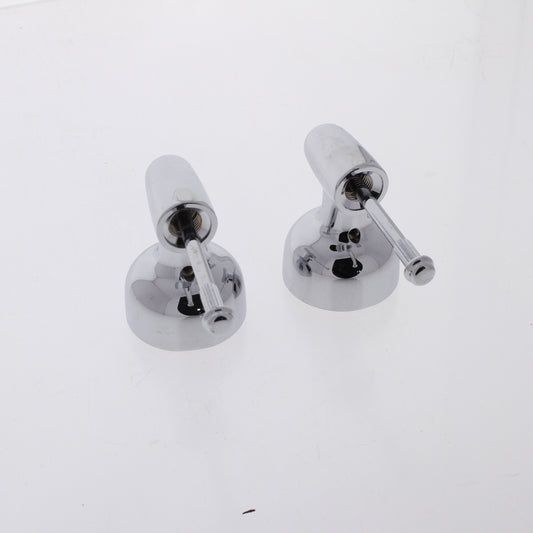 Pair Delta H62 Large Classic Metal Chrome-Plated Lever Handle Kit Less Inserts