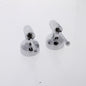Pair Delta H62 Large Classic Metal Chrome-Plated Lever Handle Kit Less Inserts