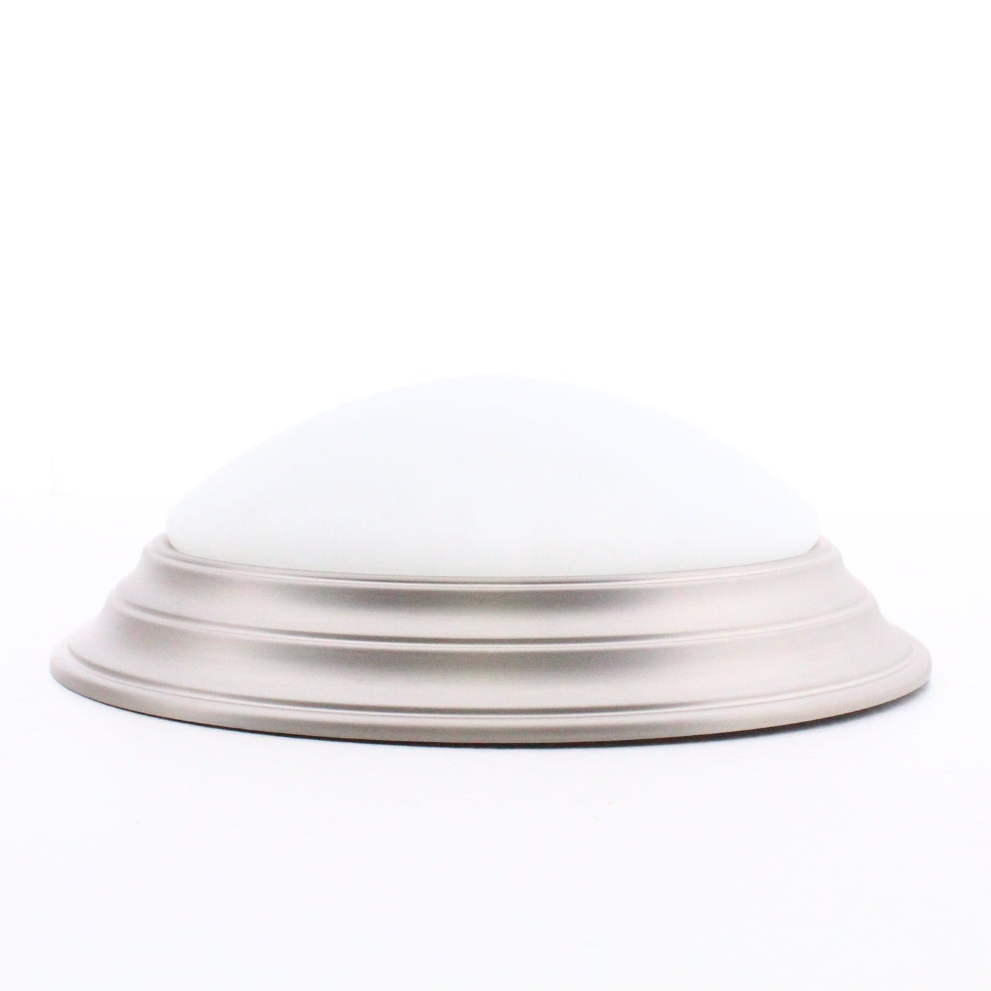 Designers Fountain 1245S-PW Flush Mount Light Fixture Alabaster Pewter 11.5" Dia