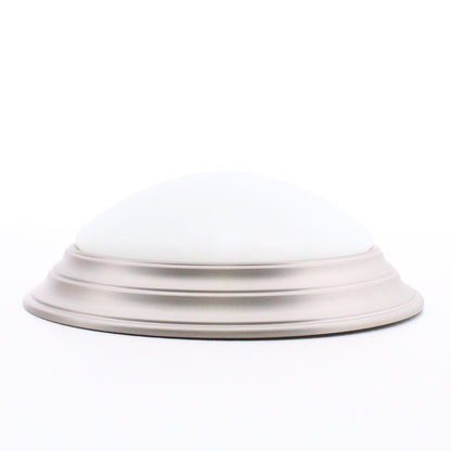 Designers Fountain 1245S-PW Flush Mount Light Fixture Alabaster Pewter 11.5" Dia