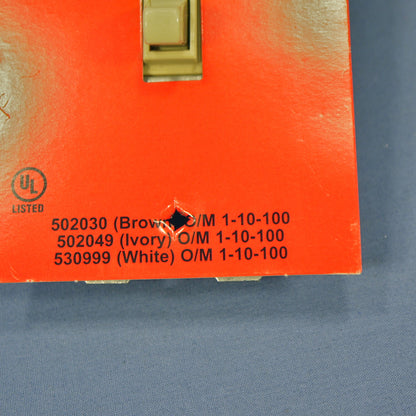 Do It Best  Ivory Framed 3-Way Toggle Wall Light Switch Control 15A 120V 502049
