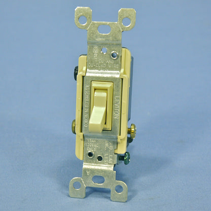 Do It Best  Ivory Framed 3-Way Toggle Wall Light Switch Control 15A 120V 502049