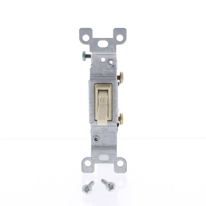 Do It Best Ivory ON/OFF Framed Toggle Light Switch Single Pole 15A 120V 505587