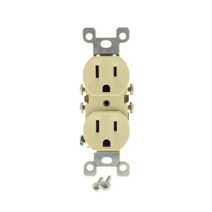 DoItBest by Leviton 5320-I Ivory 15A Decorator Duplex 5-15R Outlet Residential