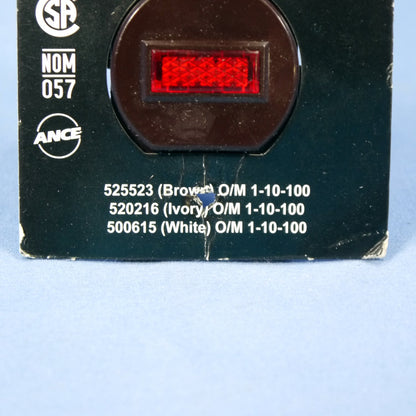 DoItBest 525523 Brown Commercial Toggle Wall Switch Control with Pilot Light