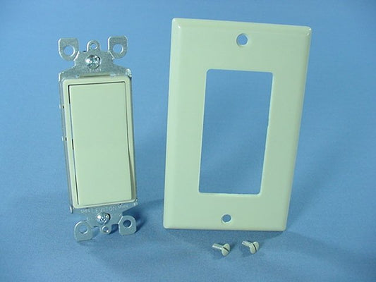 DoItBest 529878 Ivory Residential Decorator 3-Way Rocker Wall Light Switch 15A