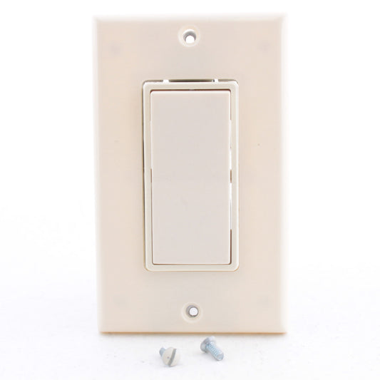 Do It Best 552429 Almond It Best Lighted Single Pole Decorator Rocker Switch