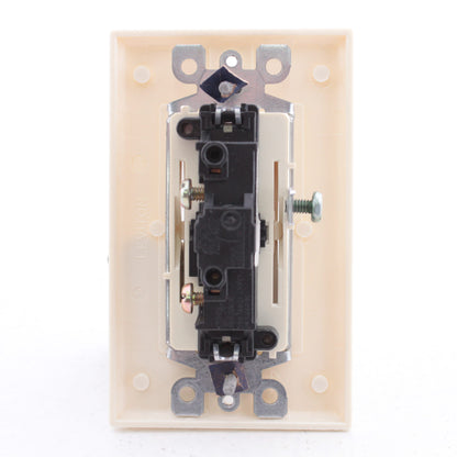Do It Best 552429 Almond It Best Lighted Single Pole Decorator Rocker Switch
