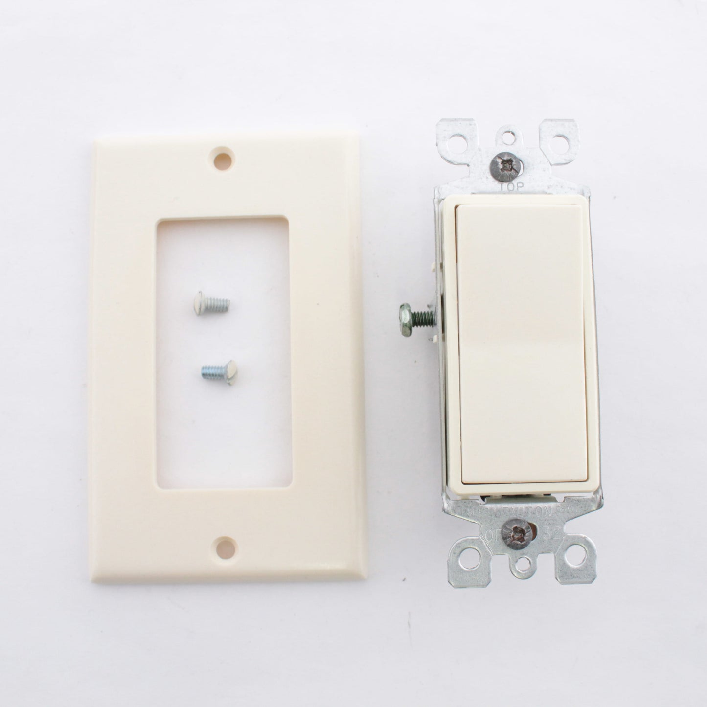 Do It Best 552429 Almond It Best Lighted Single Pole Decorator Rocker Switch
