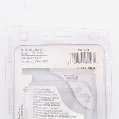 DoitBest by Leviton Almond 5325-A Straight Blade Decorator Outlet 5-15 15A