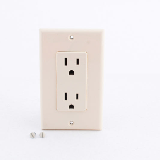 DoitBest by Leviton Almond 5325-A Straight Blade Decorator Outlet 5-15 15A