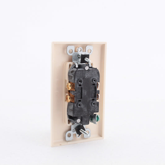 DoitBest by Leviton Almond 5325-A Straight Blade Decorator Outlet 5-15 15A