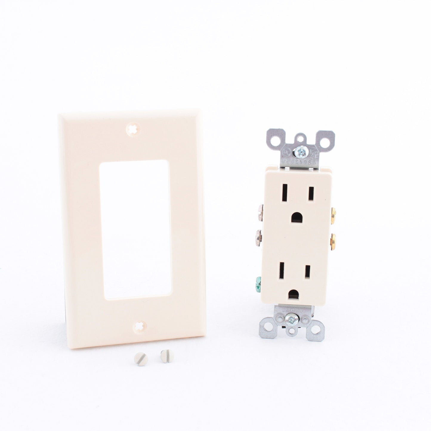 DoitBest by Leviton Almond 5325-A Straight Blade Decorator Outlet 5-15 15A