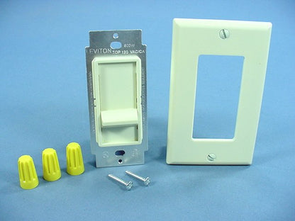DIB 557714 Almond Single Pole Decorator Slide Dimmer Switch 600W Incandescent