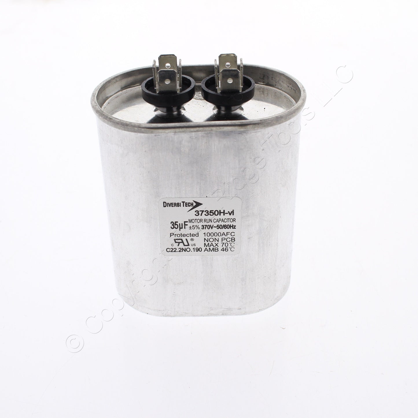 Diversitech 37350H Motor Run Capacitor Oval 35uf 370v