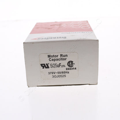 Diversitech 3GJ0525 Motor Run Capacitor Ovall 25+5uf 370v