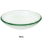 Decolav 17" White Etched Non-Tempered Glass Bathroom Vanity Vessel Sink Bowl