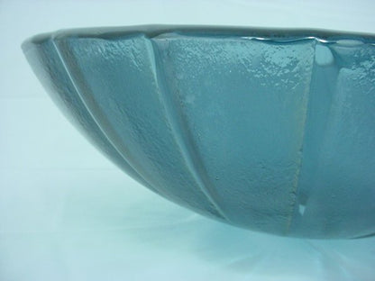 Decolav 1090-BL 17" Blue Pinwheel Non-Tempered Glass Vanity Vessel Sink Bowl