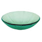 Decolav 1090-GR Green 17" Pinwheel Non-Tempered Glass Vanity Vessel Sink Bowl