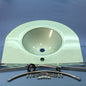Decolav Metallic Silver Non-Tempered 12mm Lavatory Bathroom Vanity Sink 2040-SI