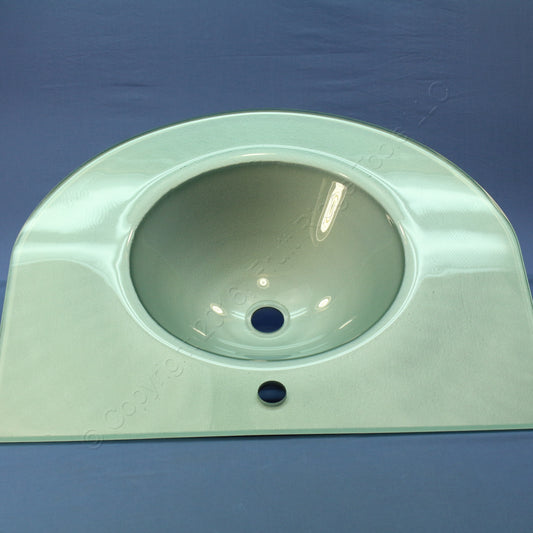 Decolav Metallic Silver Non-Tempered 12mm Lavatory Bathroom Vanity Sink 2040-SI