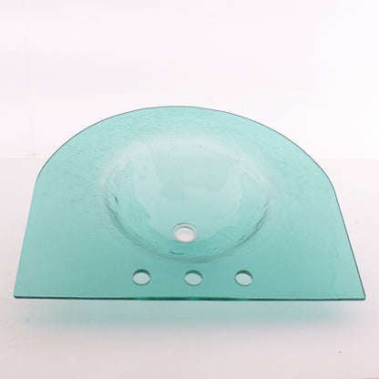 Decolav Green Non-Tempered Glass Bathroom Lavatory Vanity Sink 2120-8P-GR