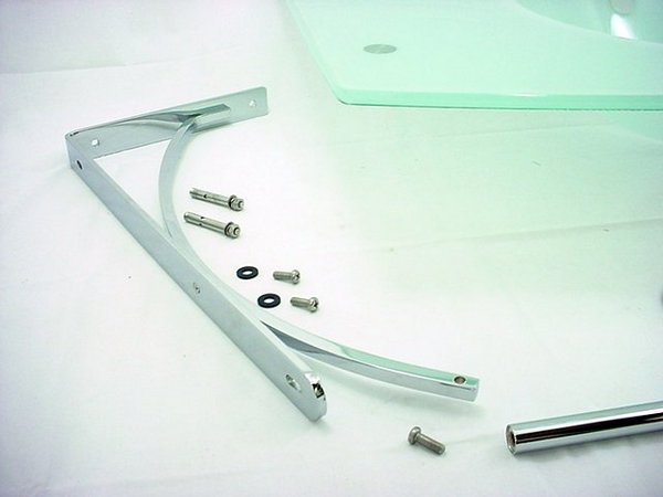 Decolav Frosted White Glass Lavatory Bathroom Vanity Bowl Sink 2230-8CP-WH