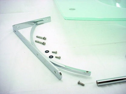 Decolav Frosted White Glass Lavatory Bathroom Vanity Bowl Sink 2230-8CP-WH