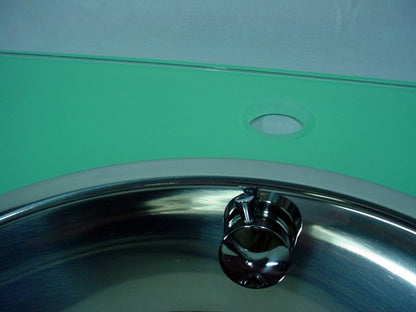 Decolav Sea 2240-1P-SF Foam Glass Lavatory Bathroom Vanity Stainless Steel Sink