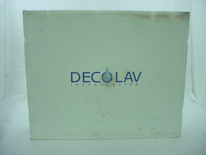 Decolav Stainless 2200-8B-SF Steel Full Recessed Bowl Seafoam Green Glass Vanity