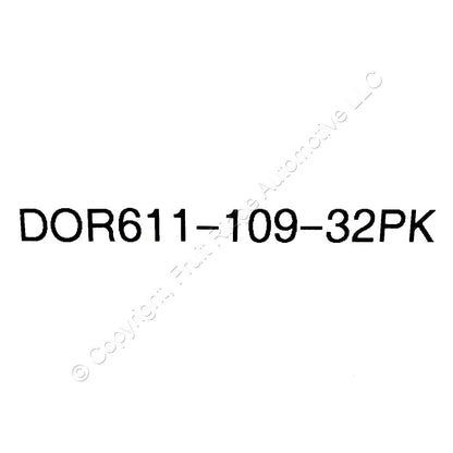 Dorman 611-109 Gold Zinc Acorn Hex Lug Nuts 9mm M12-1.5 Dual Thread Open 32pcs
