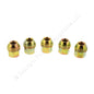 Dorman 611-109 Gold Zinc Acorn Hex Lug Nuts 9mm M12-1.5 Dual Thread Open 5pcs