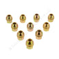 Dorman 611-178 Gold Acorn External Hex Lug Nuts 13/16 1/2"-20 Dual Thread 10pcs