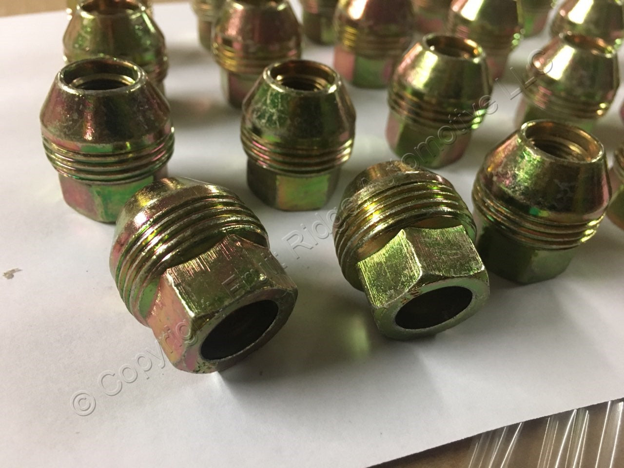 Dorman 611-178 Gold Zinc Acorn Hex Lug Nut 13/16" 1/2"-20 Dual Thread 20pcs