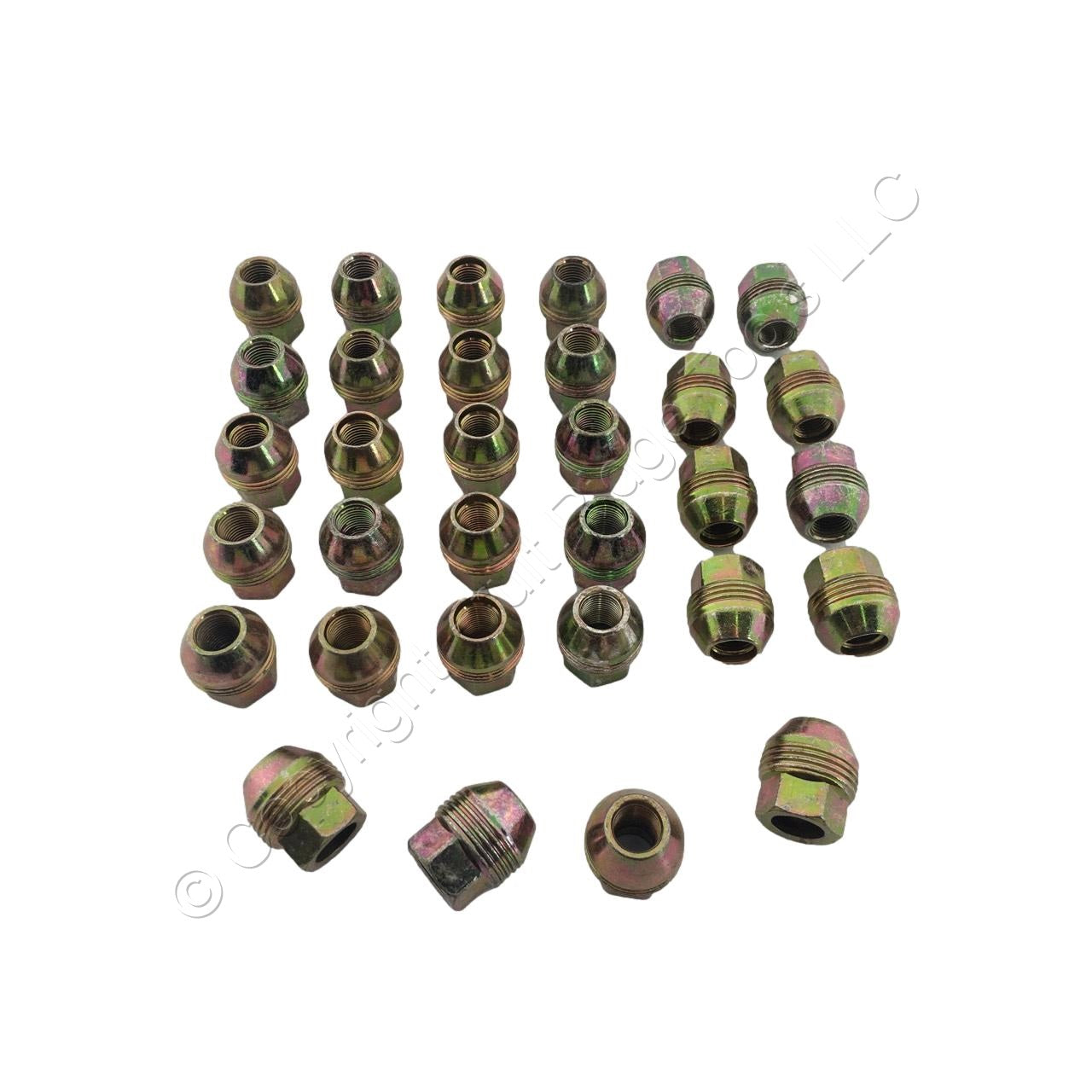 Dorman 611-178 Gold Zinc Acorn External Lug Nut 13/16 1/2"-20 Dual Thread 32pcs