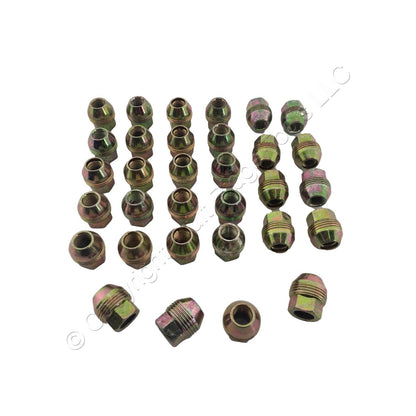 Dorman 611-178 Gold Zinc Acorn External Lug Nut 13/16 1/2"-20 Dual Thread 32pcs