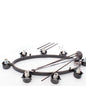 DVI DVP9028 Oil Rubbed Bronze 8-Light Single Tier Chandelier w/ Opal Glass Shade