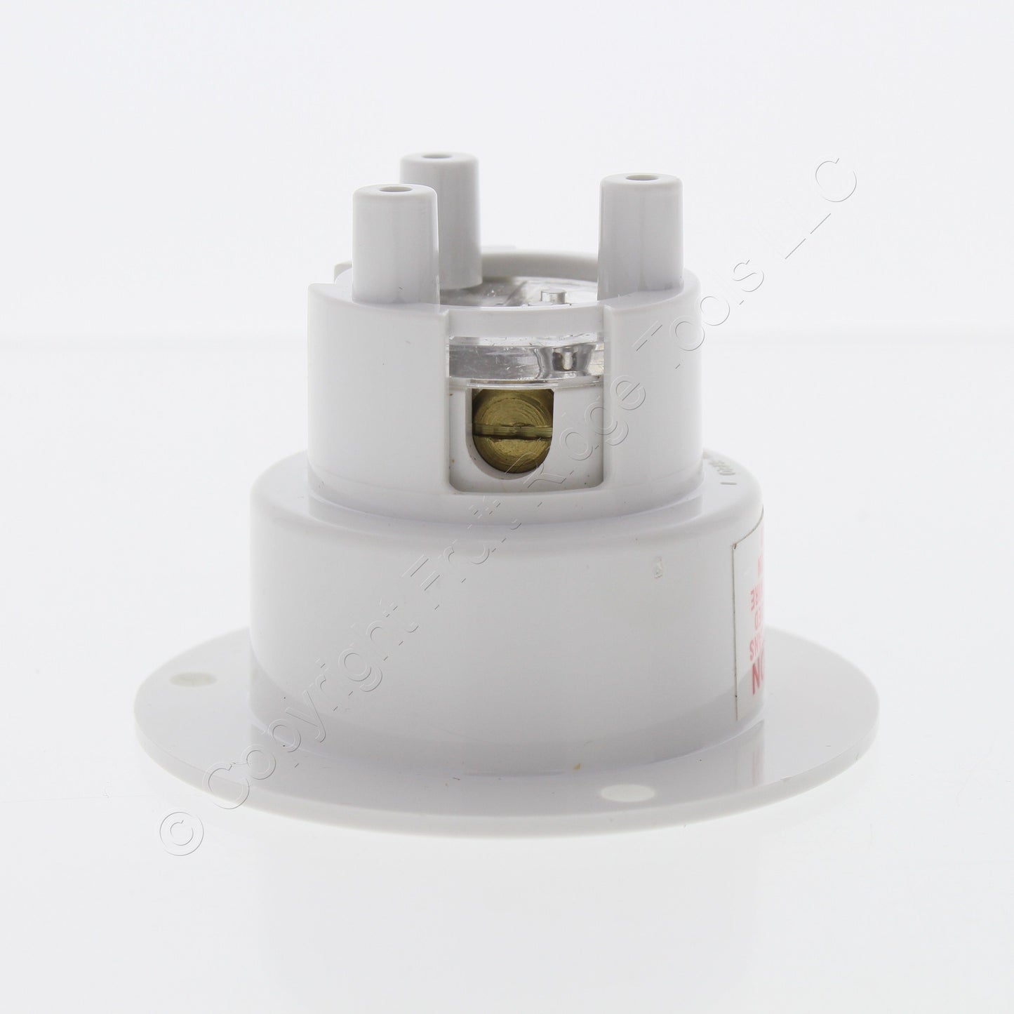 Woodhead 2407MB Safeway Male Flanged Inlet 3P3W 15A 125V 10A 250V Non-NEMA