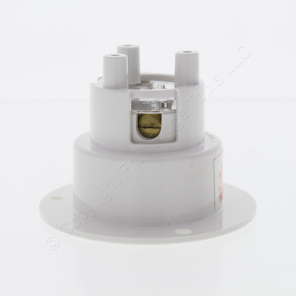 Woodhead 2407MB Safeway Male Flanged Inlet 3P3W 15A 125V 10A 250V Non-NEMA