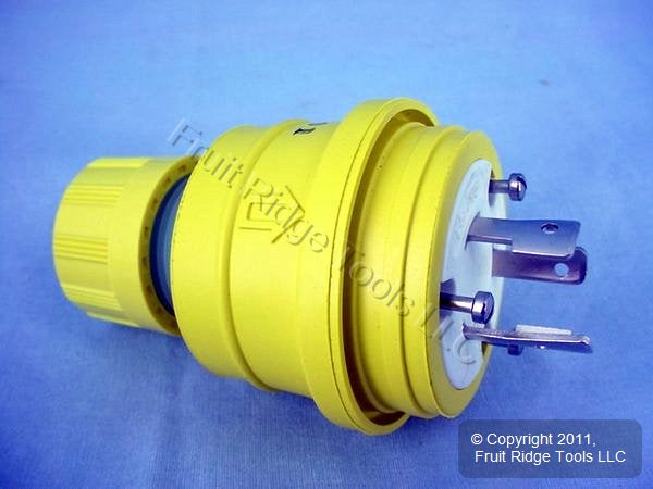 Daniel Woodhead 26W47 Yellow Watertite Twist Turn Lock Connector Plug L5-20P 20A