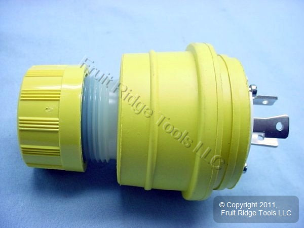Daniel Woodhead 28W47 Yellow Watertite Turn Lock Plug L5-30P 30A 125V 1301470072