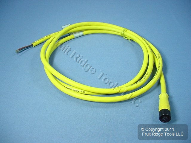 2m Woodhead Quick Disconnect Cord Pigtail 18/3 Female 803000B02M020