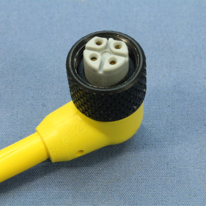 Woodhead 81293 Micro Change Quick Disconnect Cord Pigtail 3-Pole Straight Female