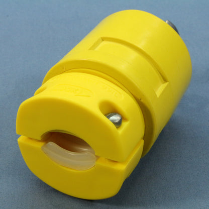 Daniel Woodhead 891L Yellow Nylon Twist-Lock Male Plug L14-20P 3P4W 20A 125/250V