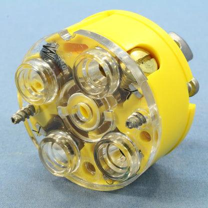 Daniel Woodhead 891L Yellow Nylon Twist-Lock Male Plug L14-20P 3P4W 20A 125/250V
