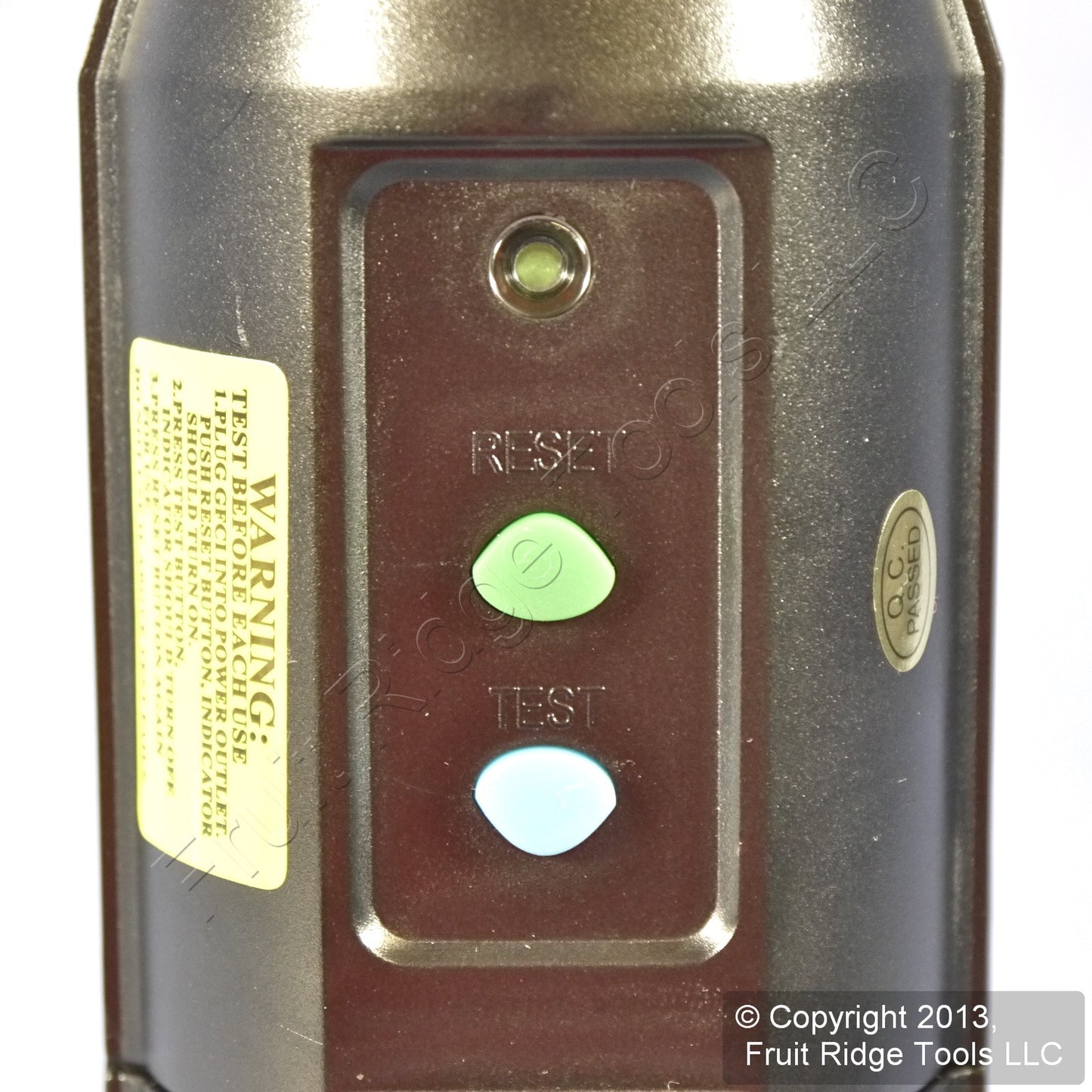 Woodhead Industrial Manual Reset 2' In-Line GFCI Cord Tri-Tap Adapter 15050-3TTM