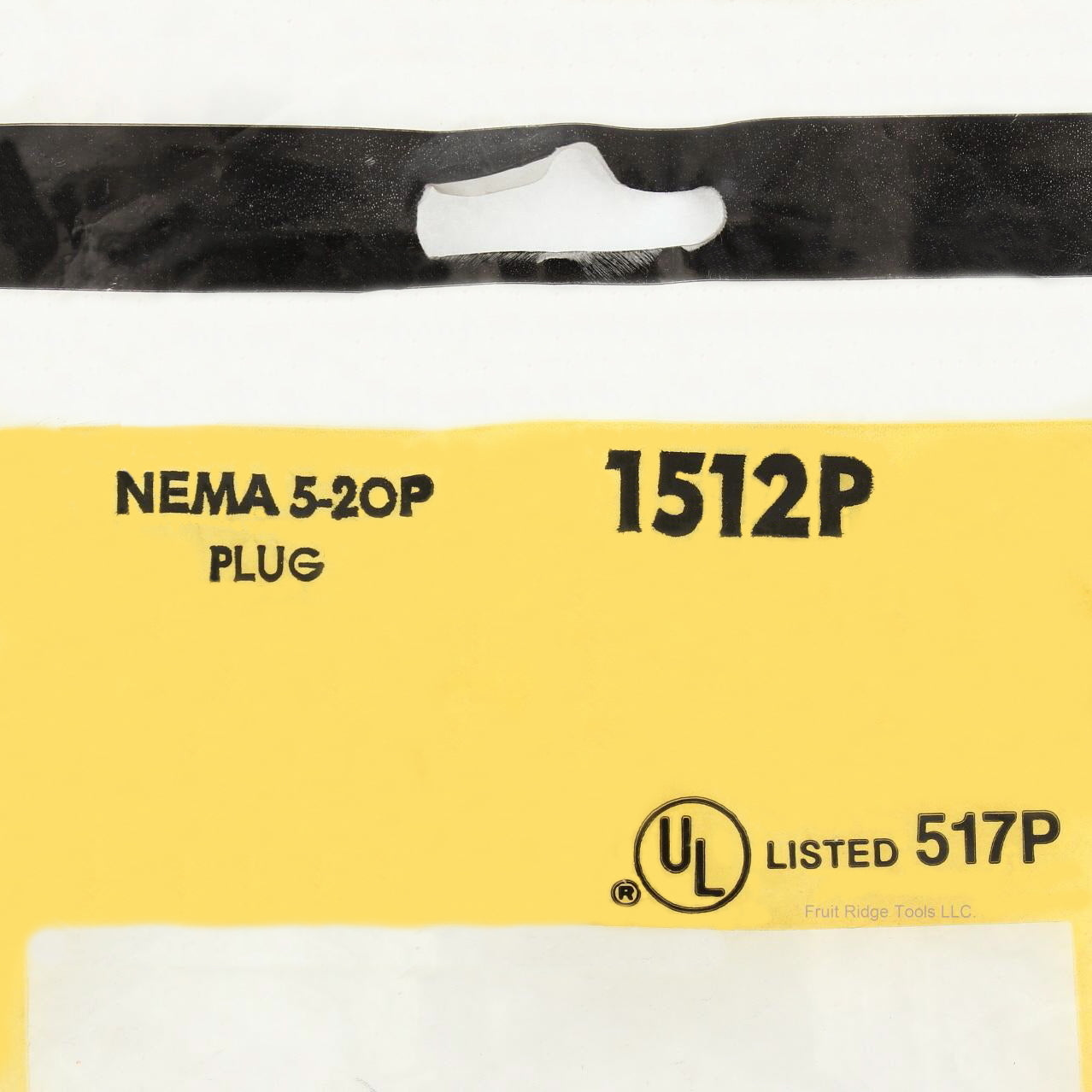 Daniel Woodhead Yellow Straight Blade Connector Plug NEMA 5-20P 20A 125V 1512P