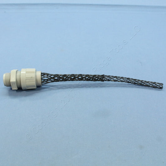 Woodhead Max-Loc Cord Grip .625-.75" Plastic Mesh Form 3 Nema 3R Gray 5542NM